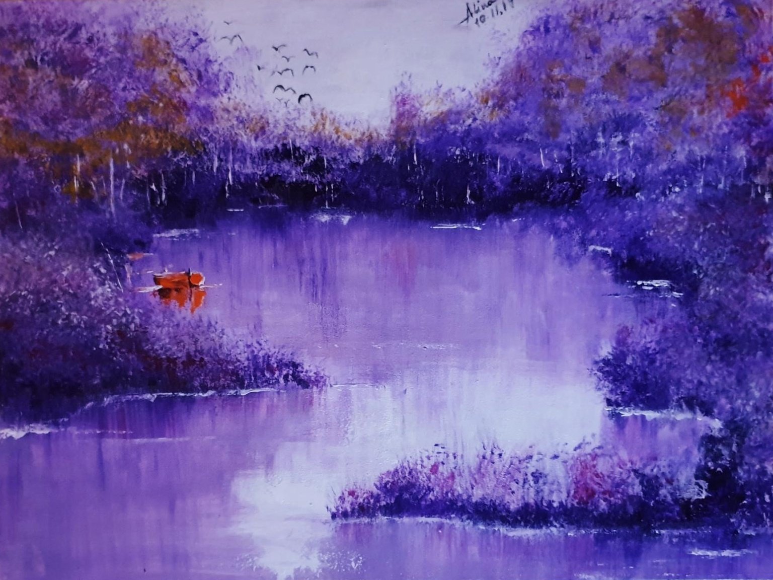 ArteDiAlina.com painting: a particular swamp